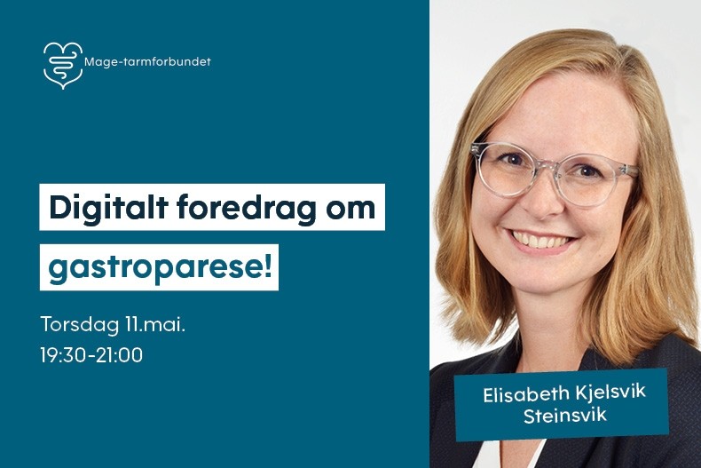 Bli med på digitalt foredrag om gastroparese