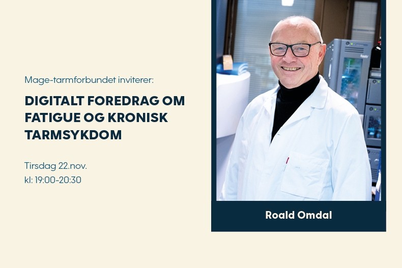 Bli med på digitalt foredrag om fatigue og kronisk tarmsykdom