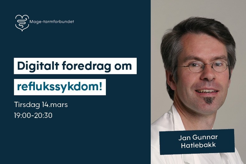 Velkommen til digitalt foredrag om reflukssykdom