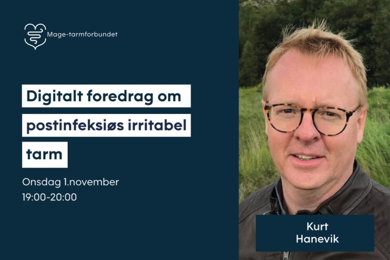 Digitalt foredrag «Postinfeksiøs irritabel tarm»