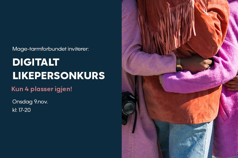Bli med på digitalt likepersonkurs (4 plasser igjen)