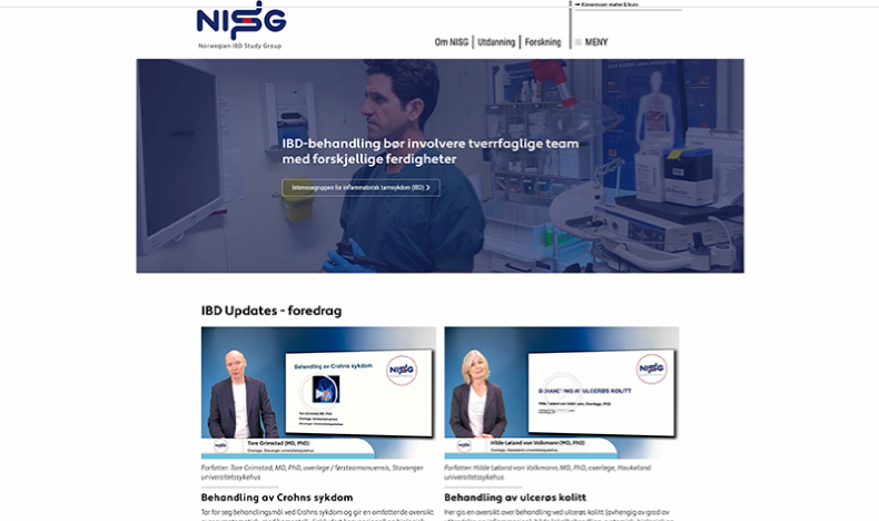 Leger starter informasjonsside om inflammatoriske tarmsykdommer (IBD)